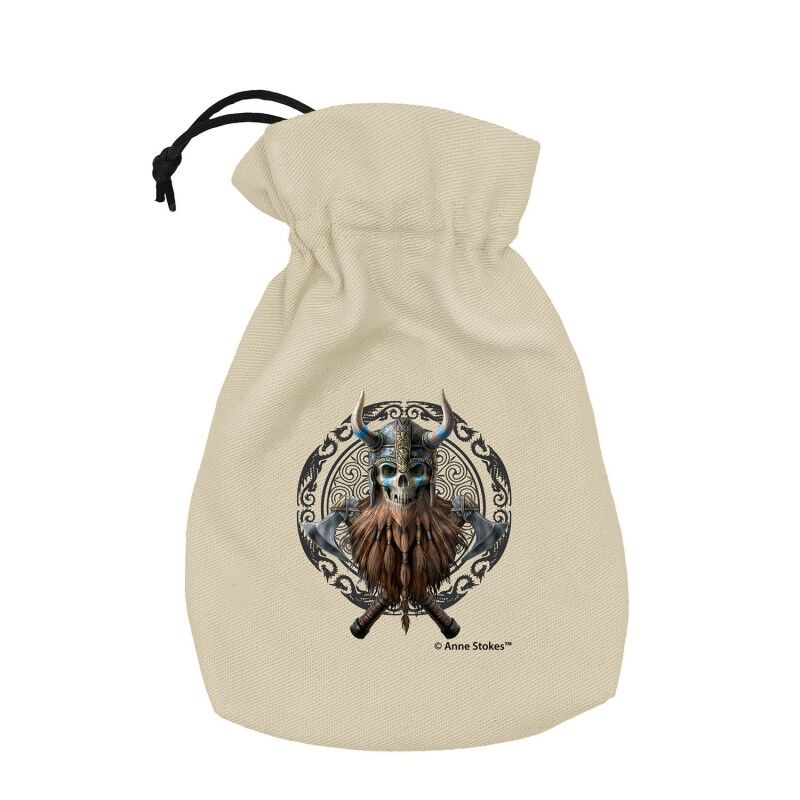 Q Workshop | Viking Skull | Anne Stokes Dice Pouch