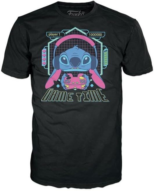 POP! Tees: Gmr Stitch mit Frosch - Lilo & Stitch - M