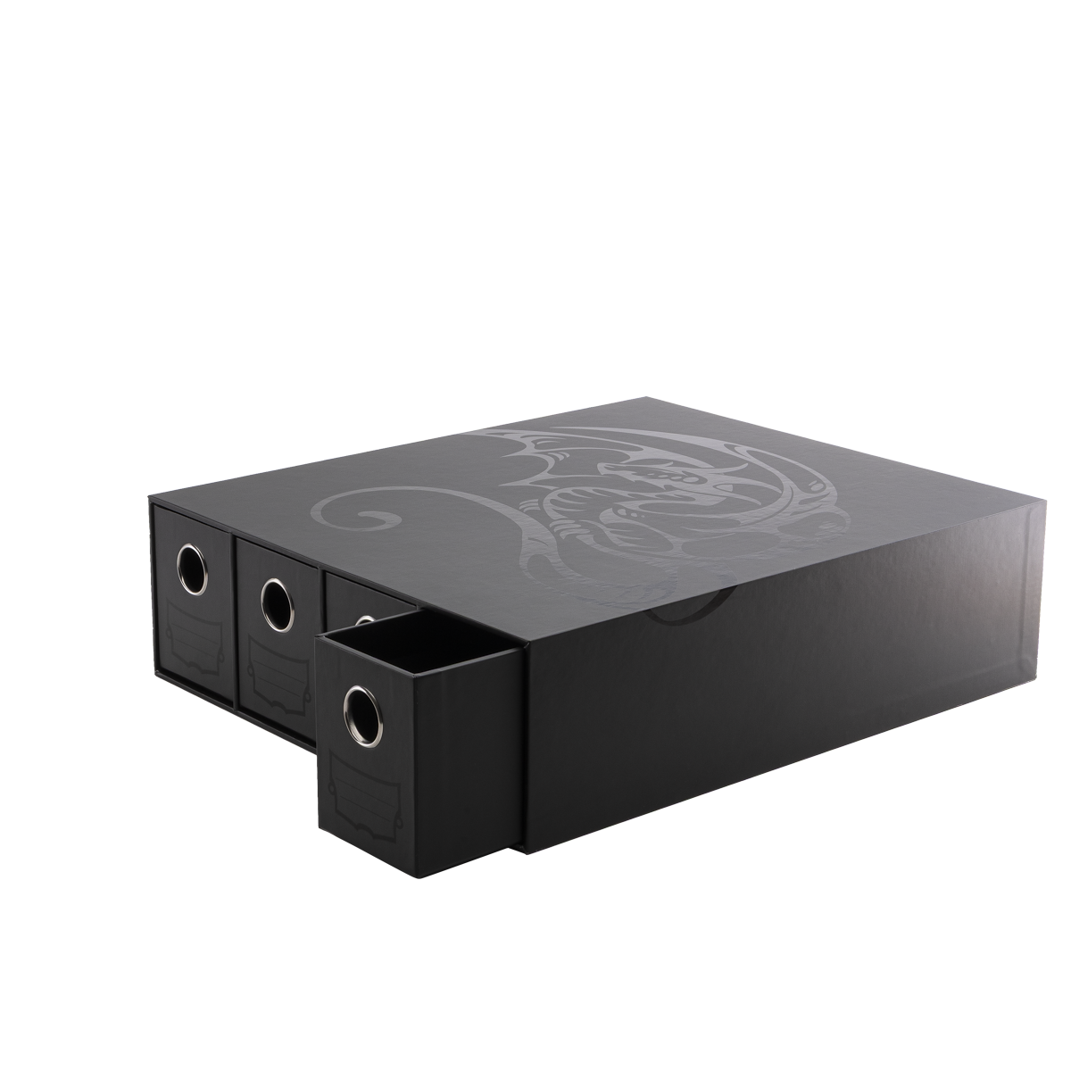 Dragon Shield | Fortress Card Drawer | Horizontal 4 Black