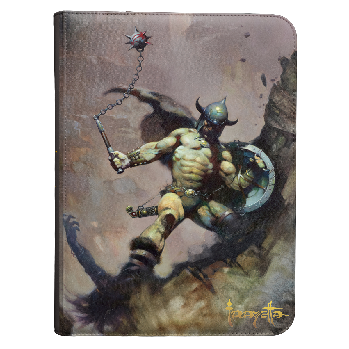 Ultra Pro - "Warrior with Ball and Chain" by Frank Frazetta - 9-Pocket Zippered Premium PRO-BINDER®