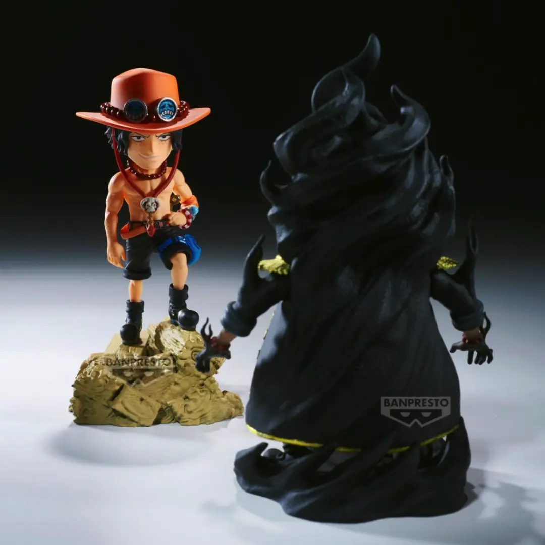 Banpresto: One Piece - Portcas D. Ace vs. Marshall D. Teach World Collectible Figures (8cm)