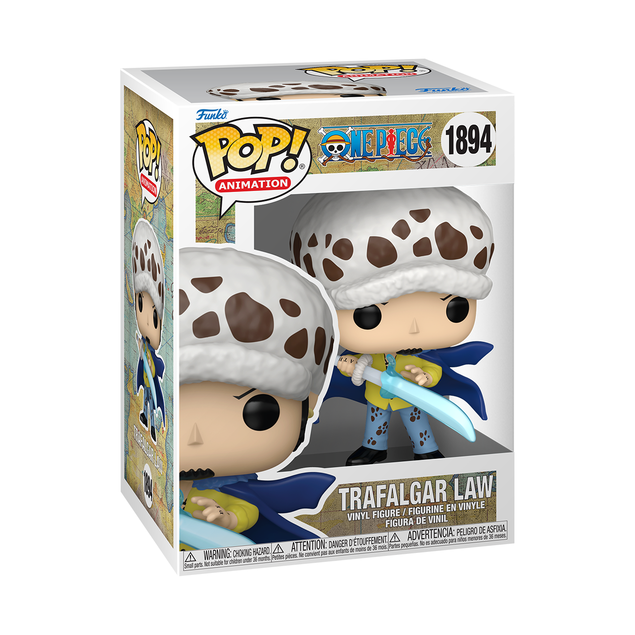 POP! Animation: Trafalgar Law w/Blue Anesthesia - One Piece