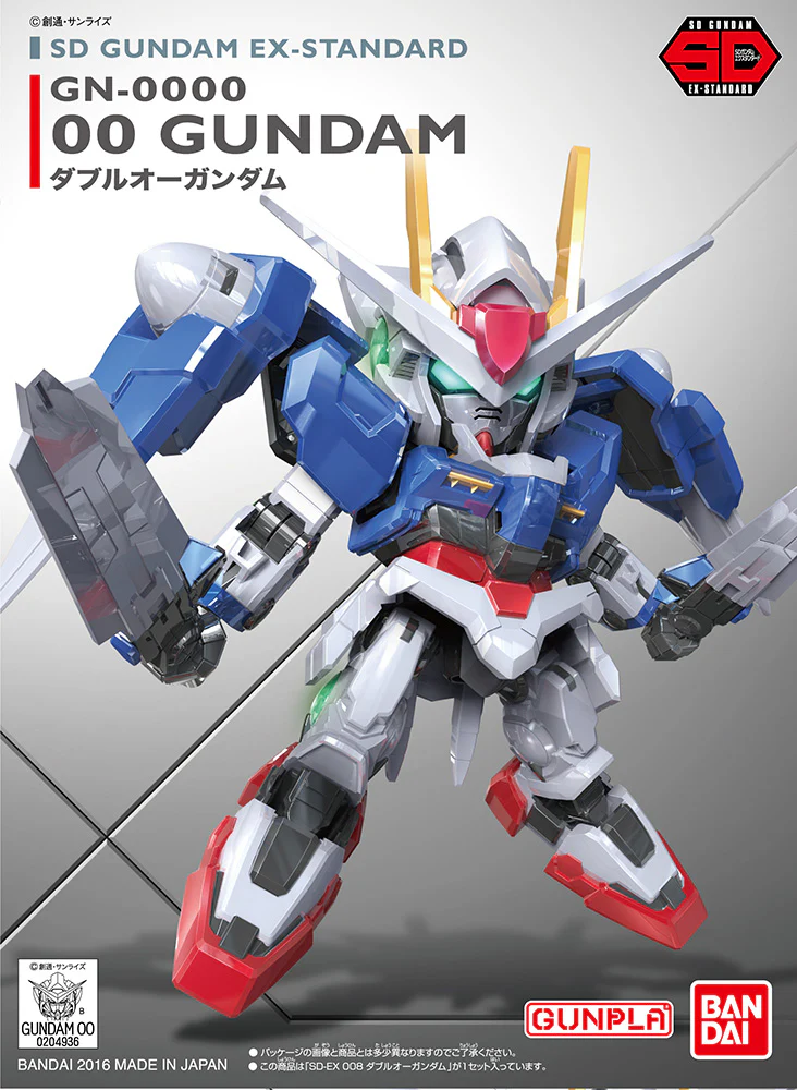 Bandai: SD Gundam Ex-Standard 008 – Mobile Suit Gundam 00 (8cm)