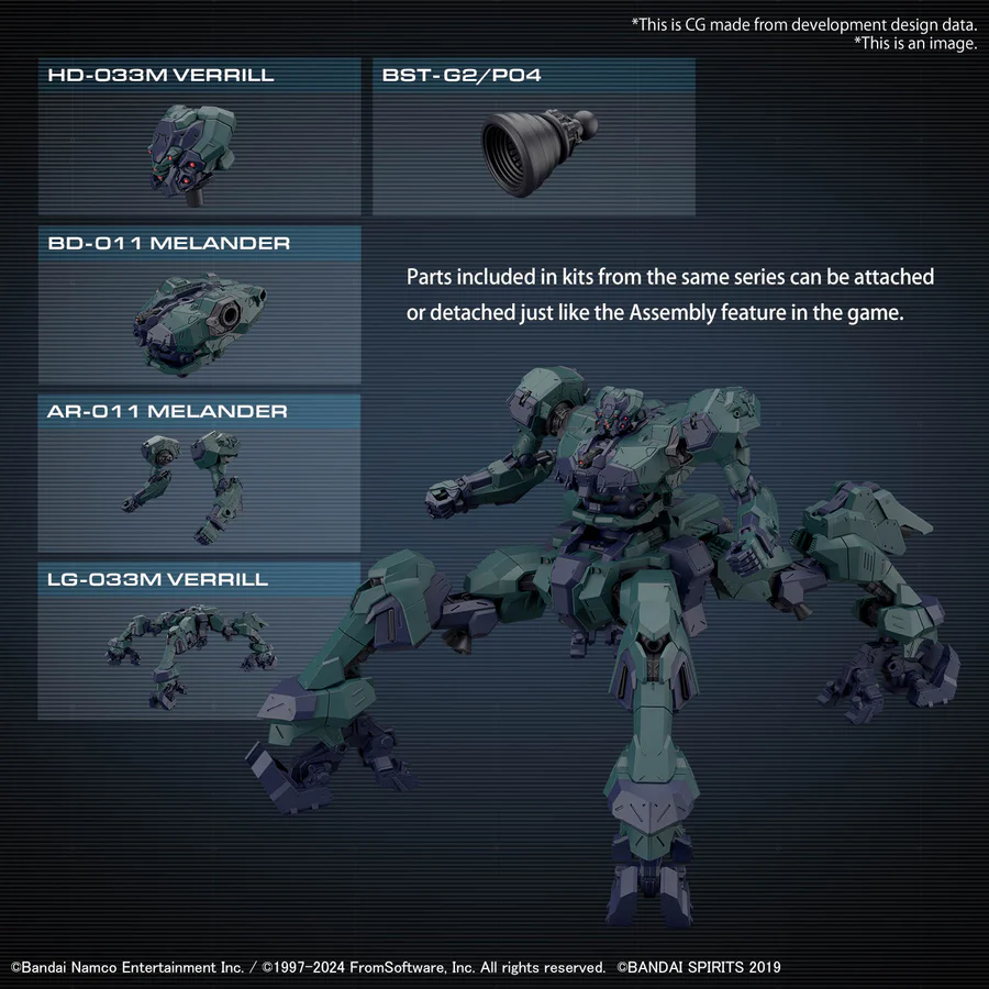 Bandai: 30MM BD-011 Melander Liger Tail – Armored Core Ⅵ Fires of Rubicon