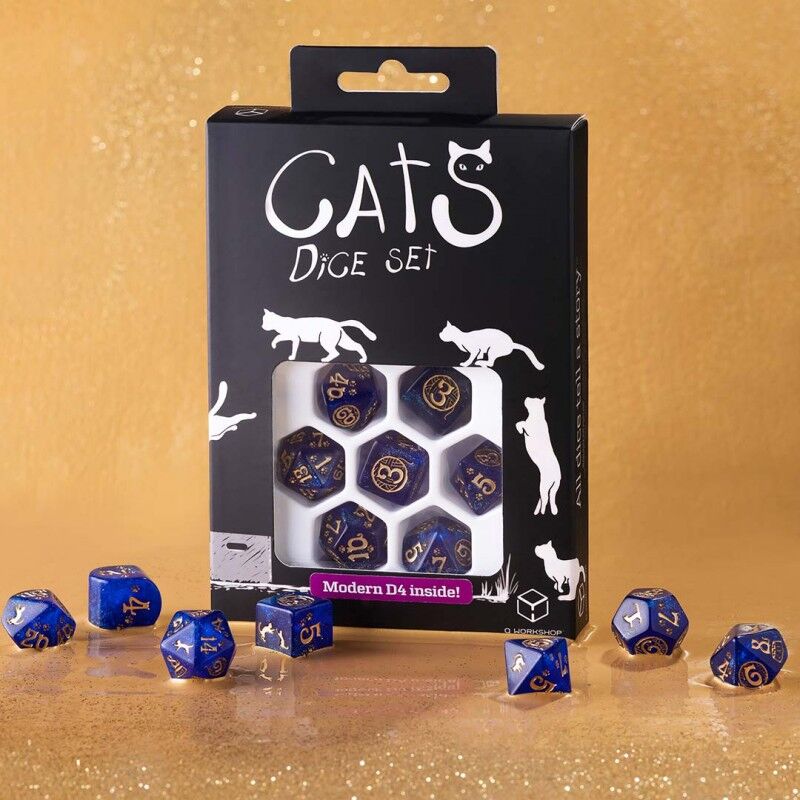 Q Workshop | Meowster | CATS Modern Dice Set