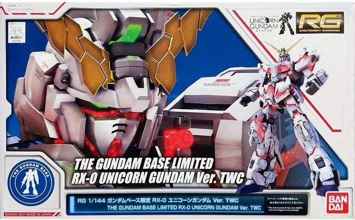 Bandai | RG RX-0 Unicorn Gundam Ver.TWC Gundam Base Limited | Gundam Unicorn (1/144)