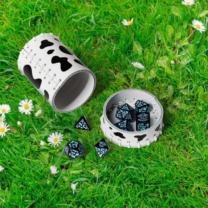 Q Workshop | Cow | Leather Dice Cup