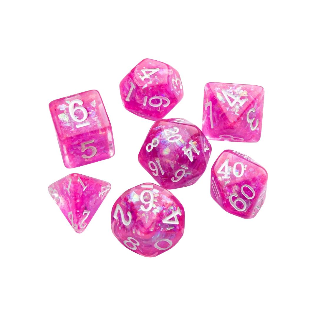 Gamegenic | RPG Dice Set | Candy-like Series Raspberry