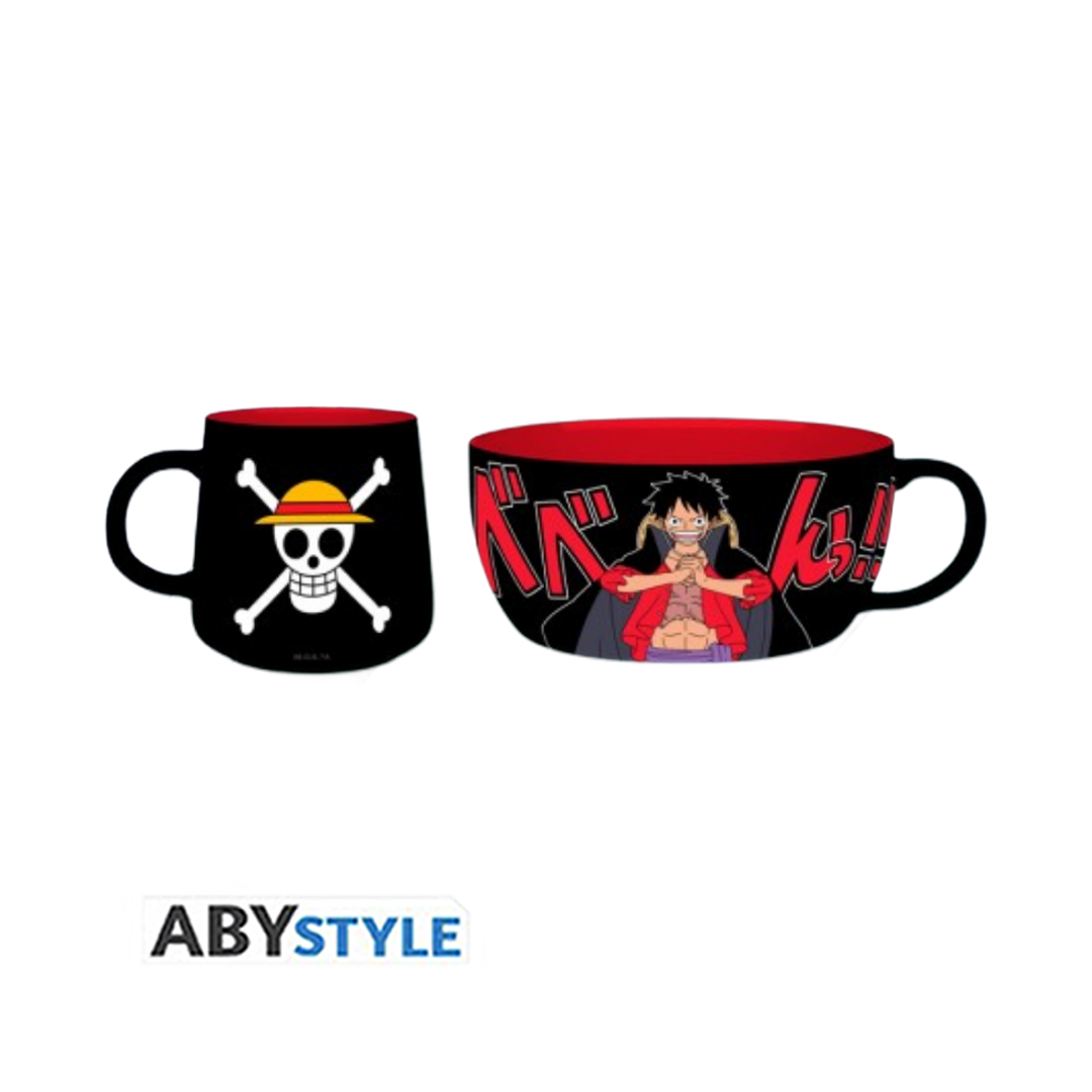 Abysse: One Piece Breakfast Set - Luffy Mug + Bowl