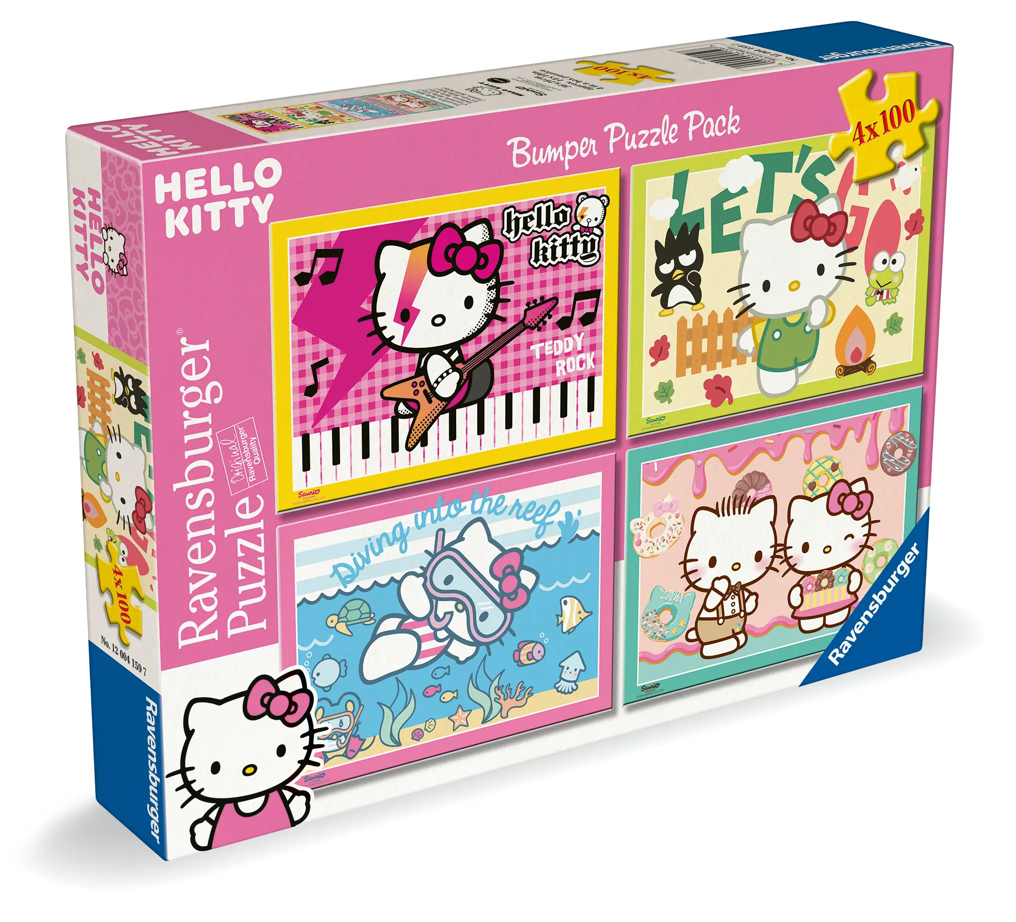 Ravensburger | Los geht s, Hello Kitty! | 4x 100 Teile Puzzle
