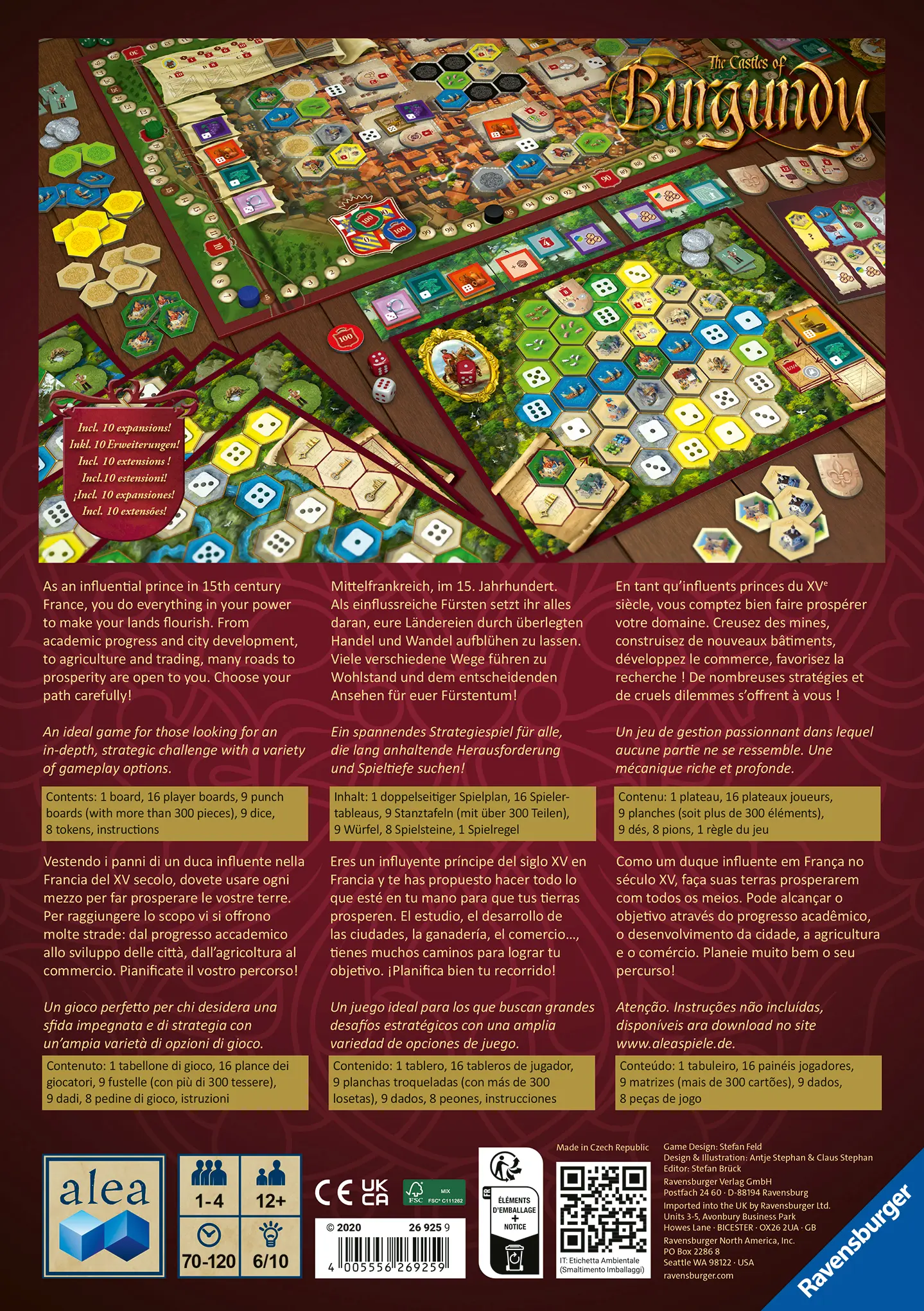 Ravensburger | The Castles of Burgundy | Alea