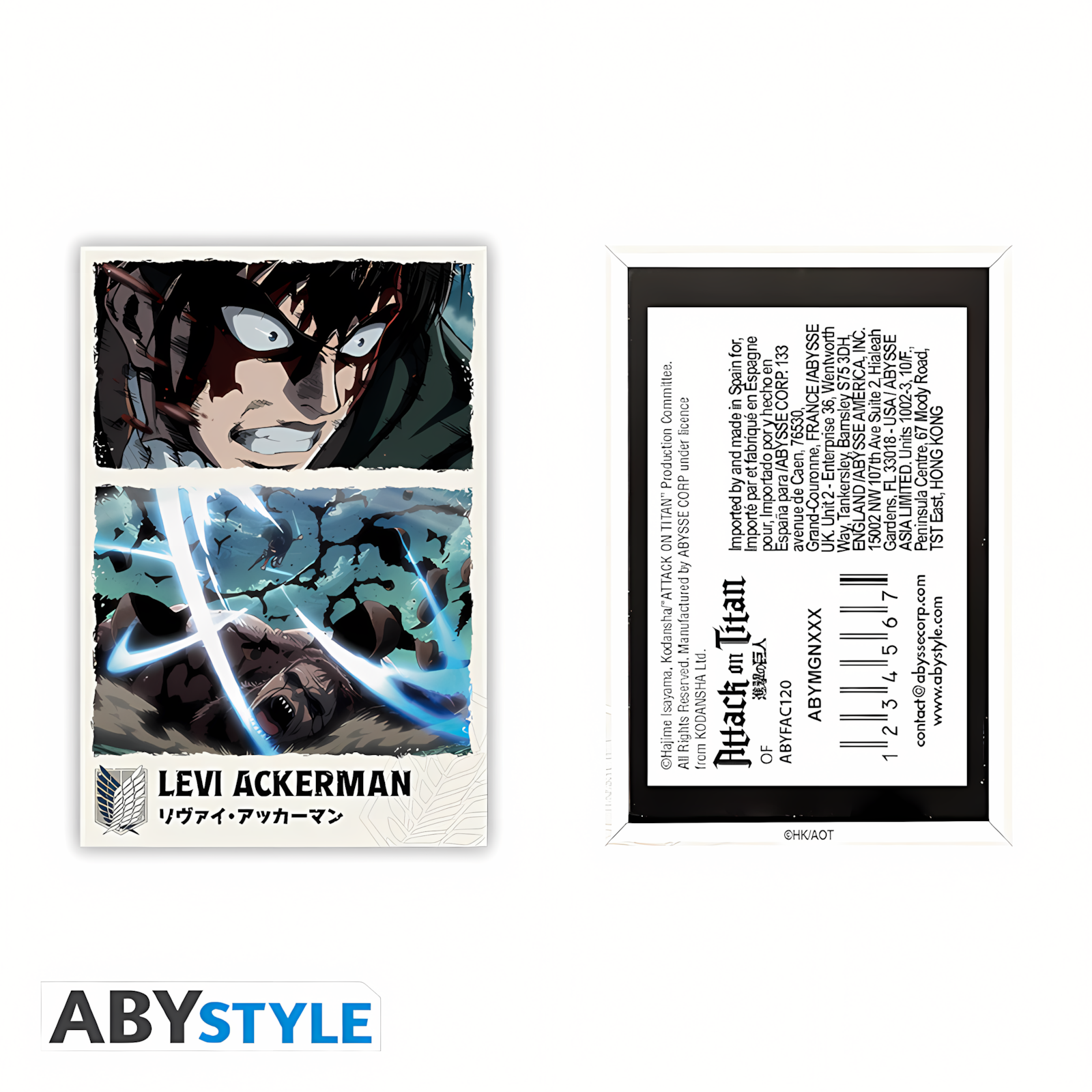 Abysse: Attack On Titan - Standard Magnet - Levi Ackerman