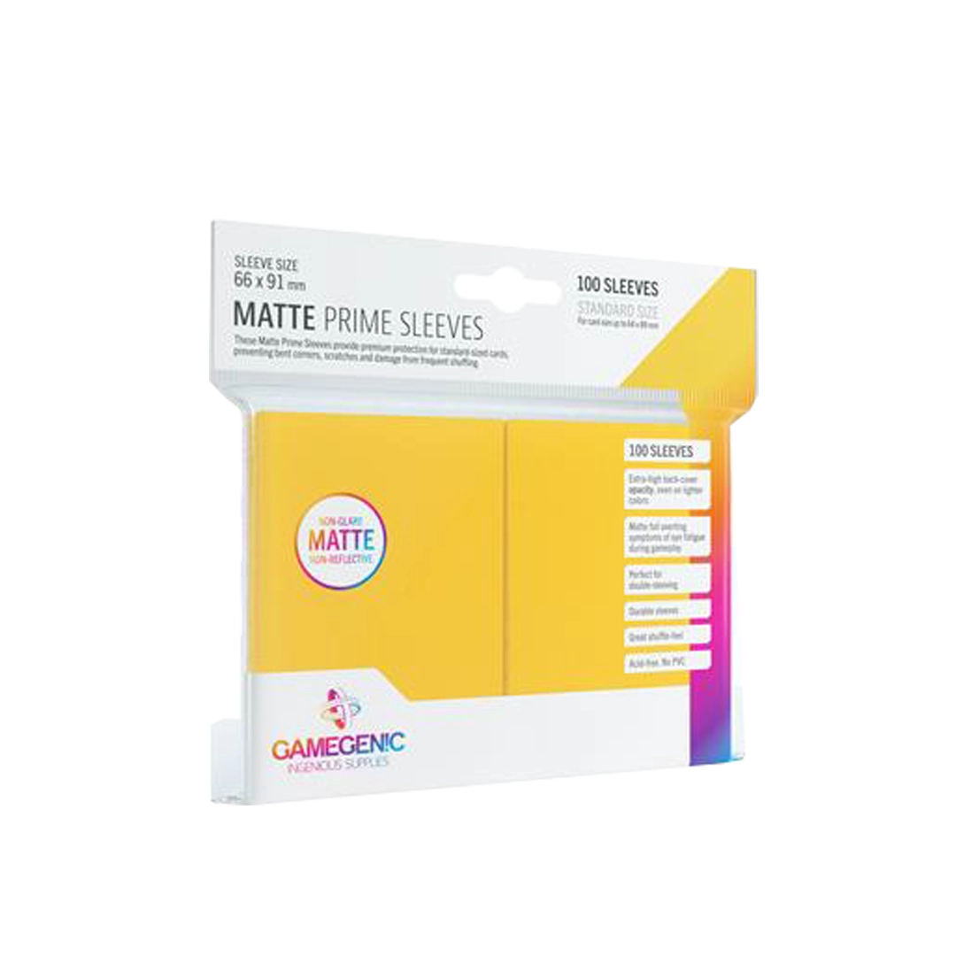 Gamegenic - Matte Prime Sleeves (100) Stil: Gelb