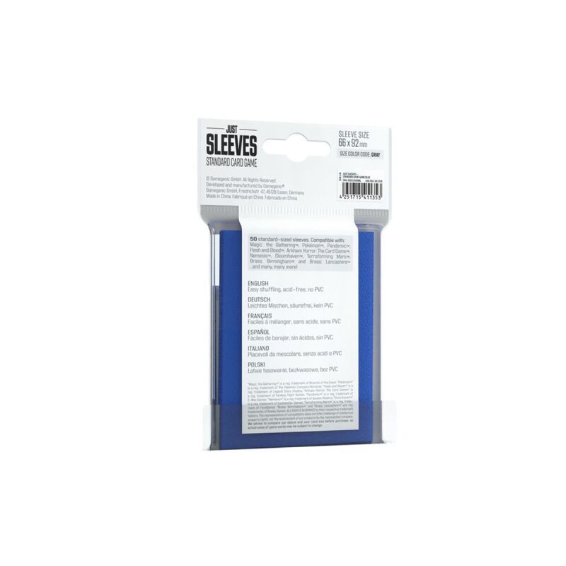 Gamegenic | Blue | Standard Card Game Sleeves 50 stk