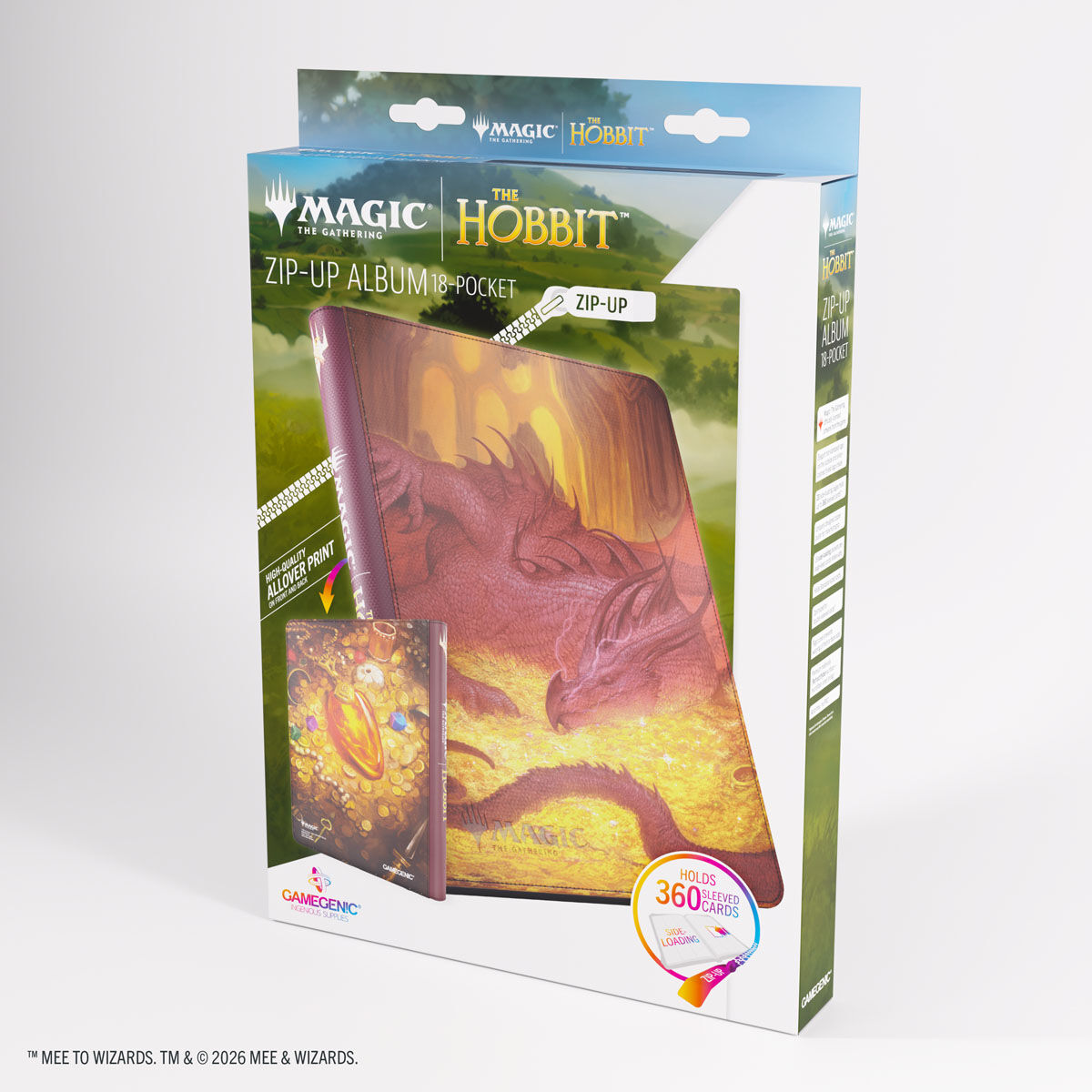 Gamegenic | MTG: The Hobbit - Smaug's Mox Amber |  Zip-Up Album 18-Pocket