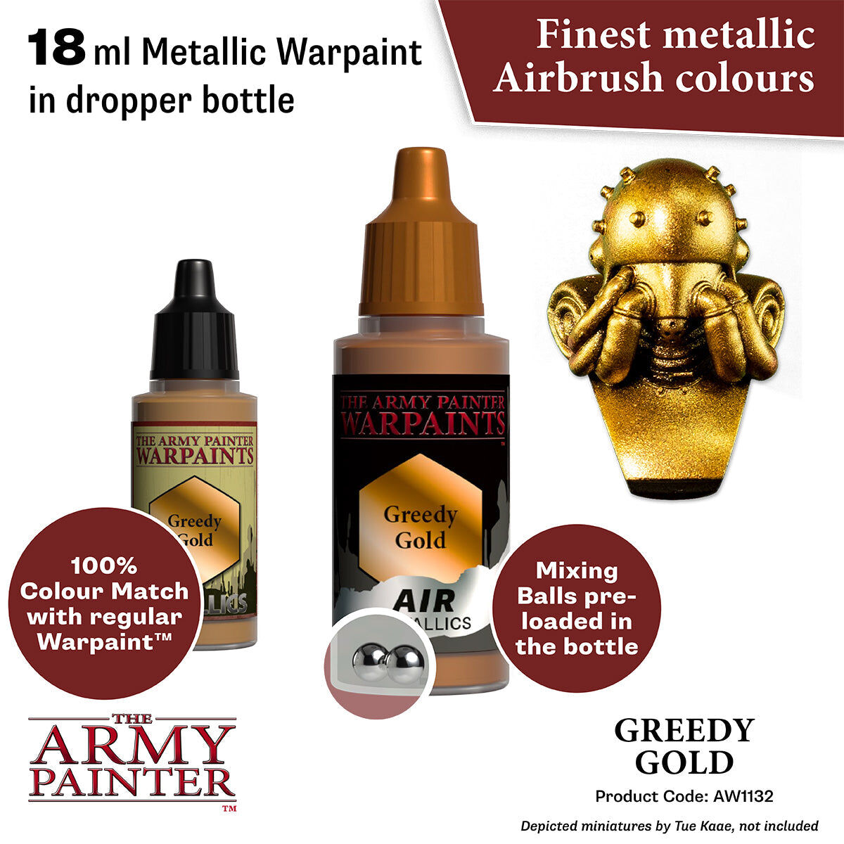 The Army Painter - Greedy Gold - Warpaints Air Metallics