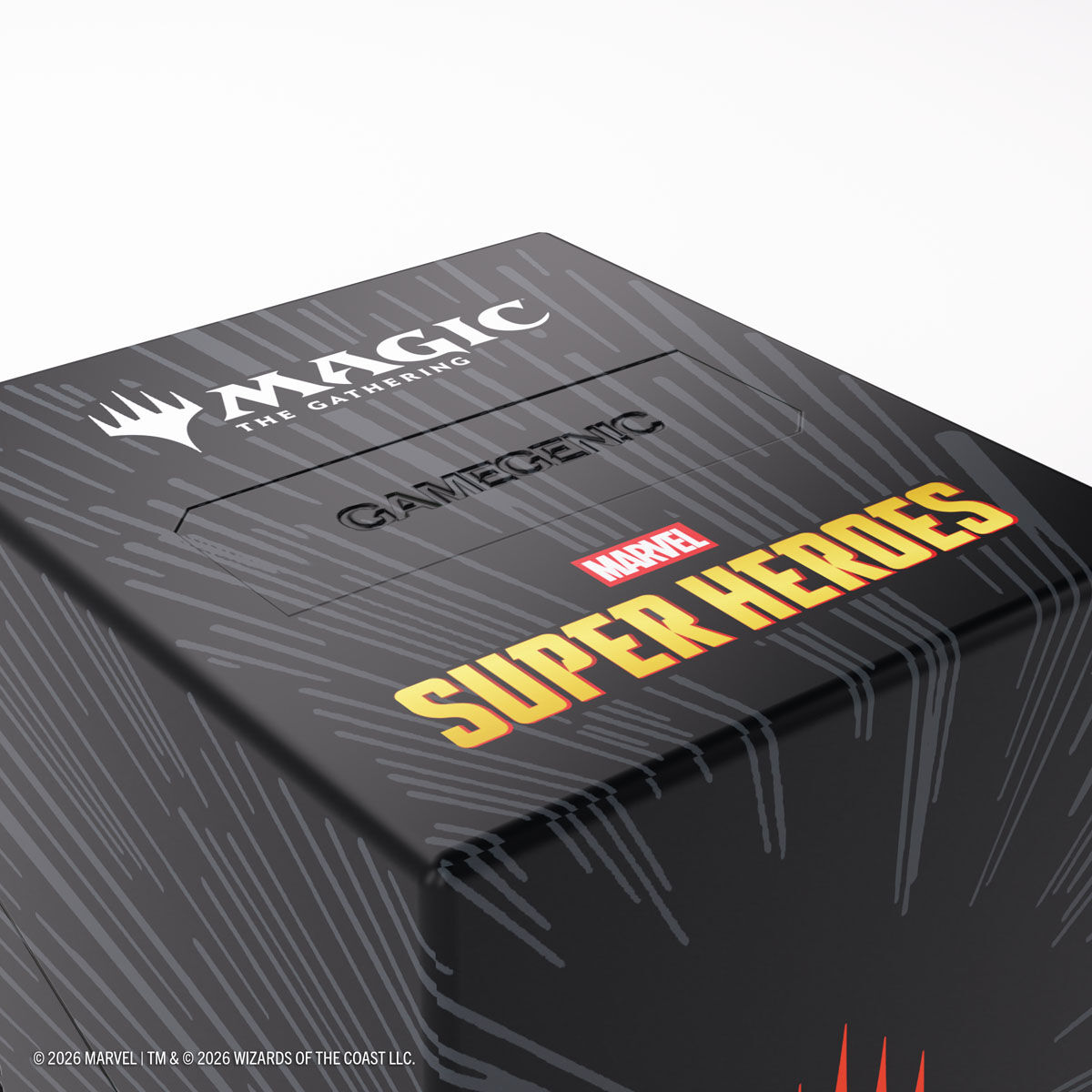 Gamegenic | Marvel Super Heroes - Comic Burst Black | Deckbox Bastion 100+ XL