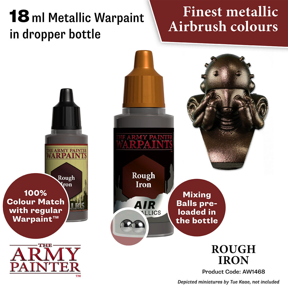 The Army Painter - Rough Iron - Warpaints Air Metallics