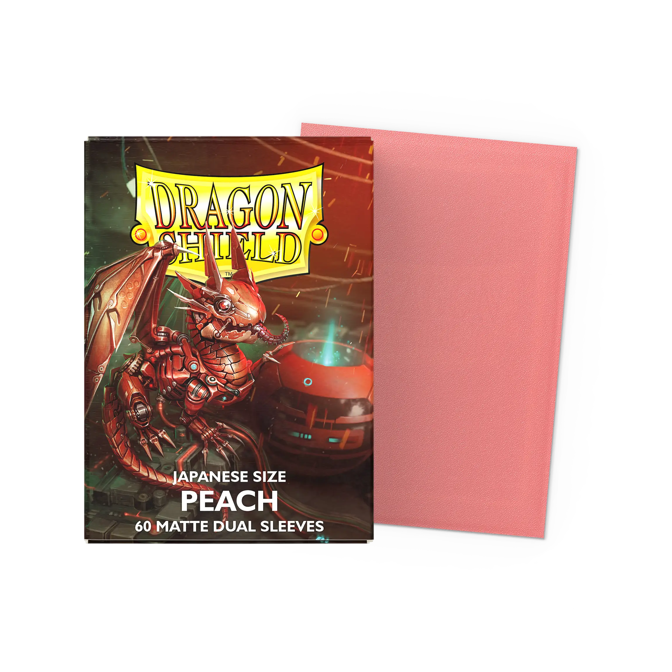 Dragon Shield: Peach - Matte Dual Sleeves - Japanese Size