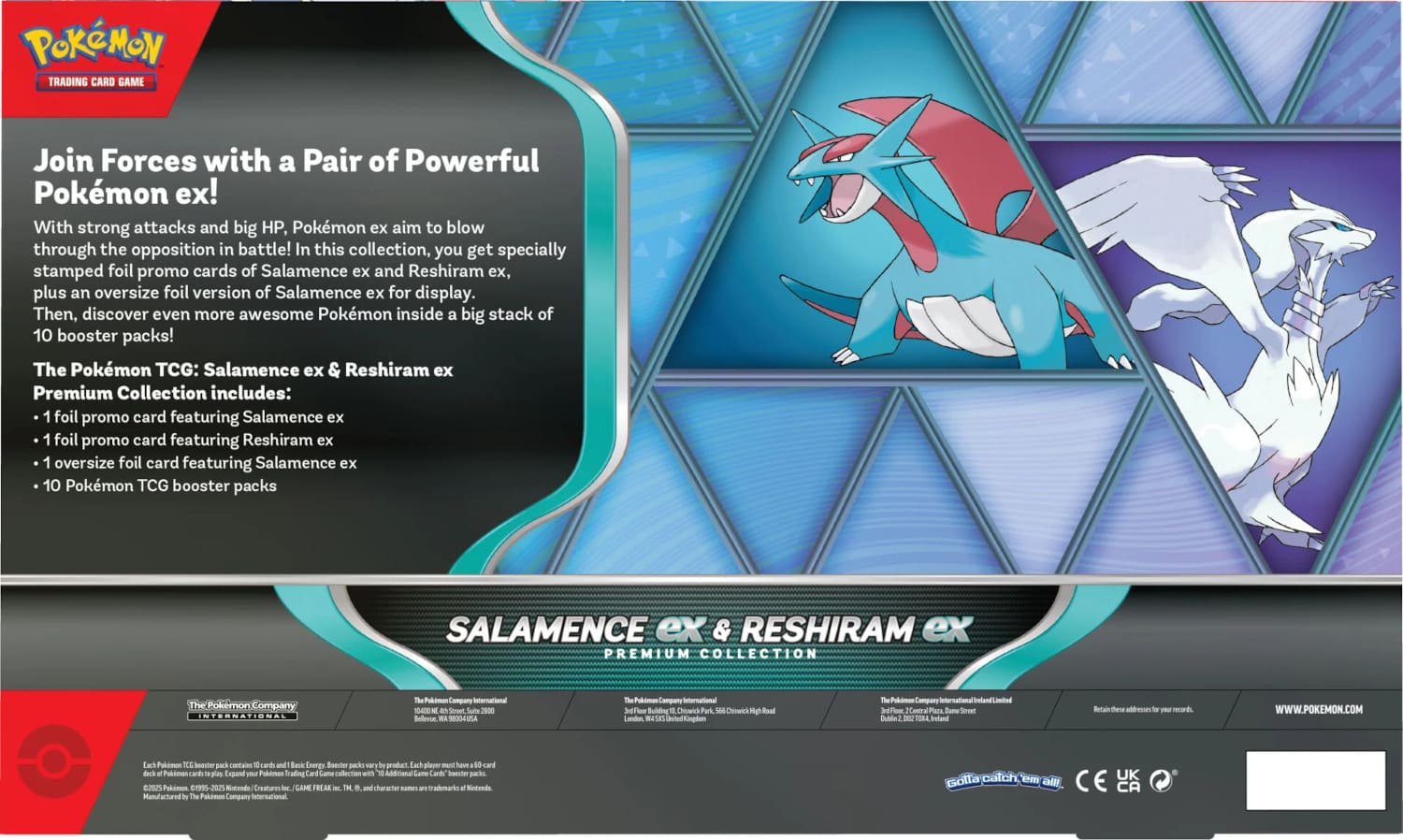Pokémon TCG | Salamence ex & Reshiram ex | Premium Collection (EN)