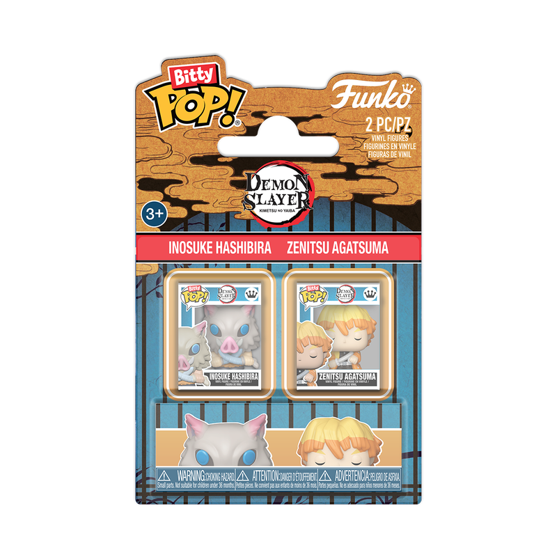 Bitty POP 2 Pack | Inosuke & Zenitsu 2pk | Demon Slayer S1
