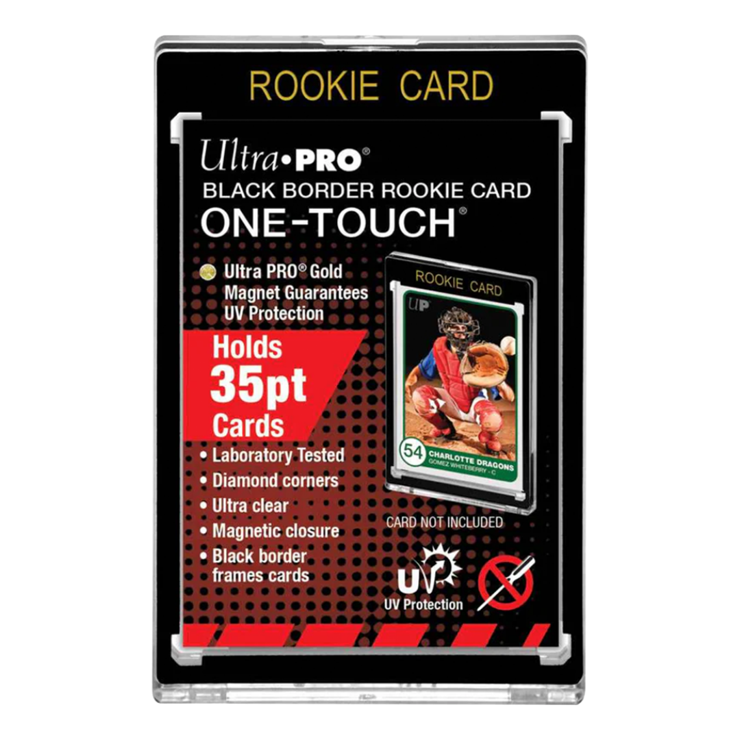 Ultra Pro | Rookie Card Black Border UV One-Touch (35pt) | Magnetic Holder