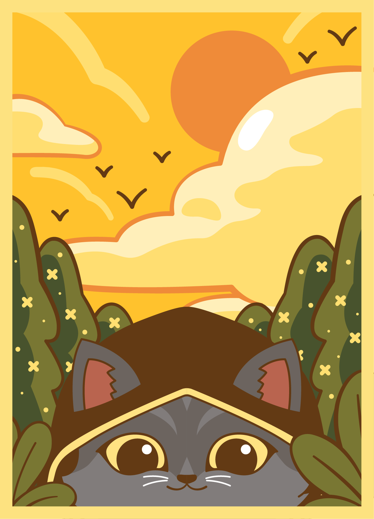 Gatherers' Tavern | Sunset Solitude DOMARU | Art Sleeves Standard Size