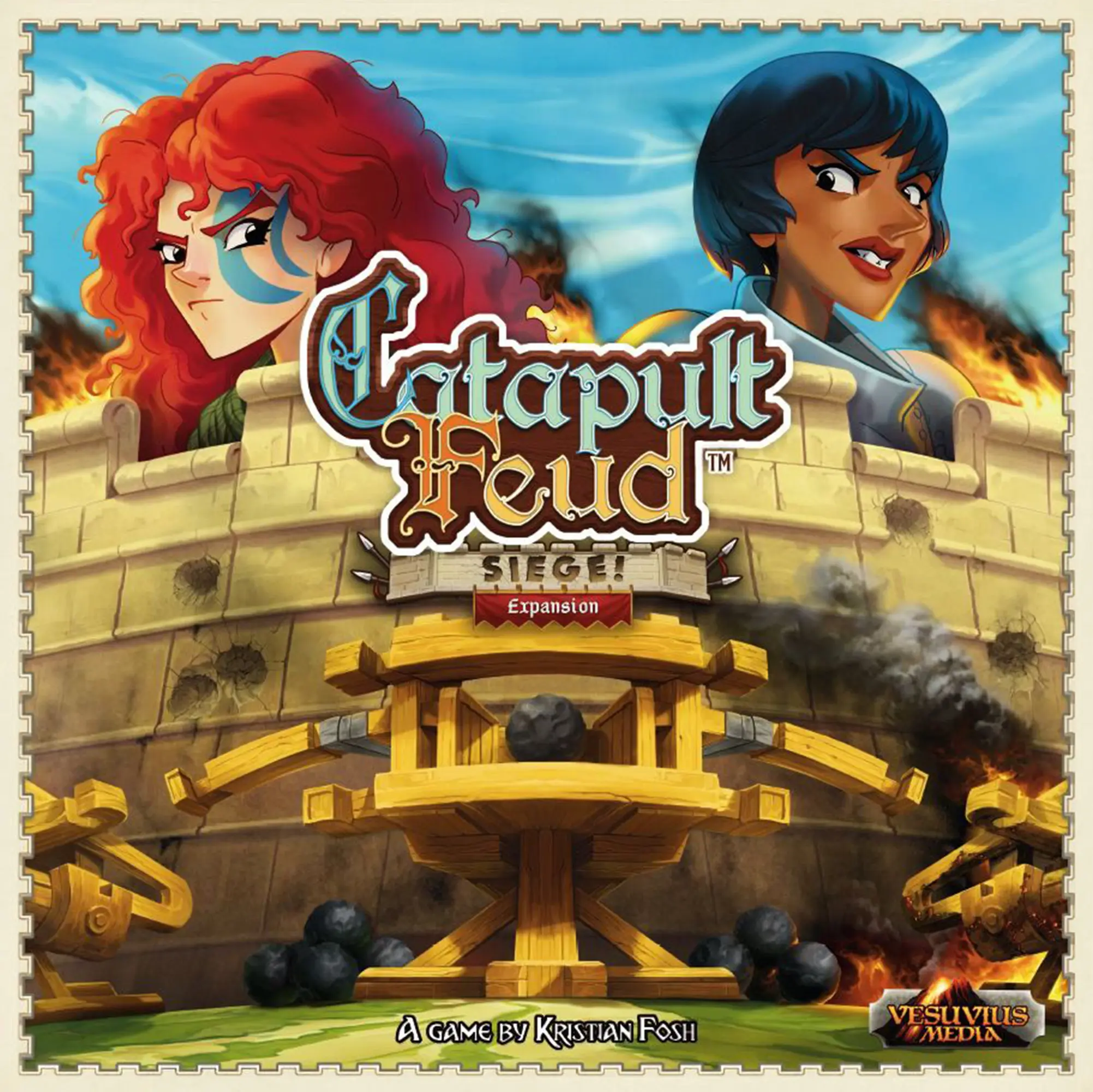 Vesuvius Media: Catapult Feud Siege Exp. - Board Games