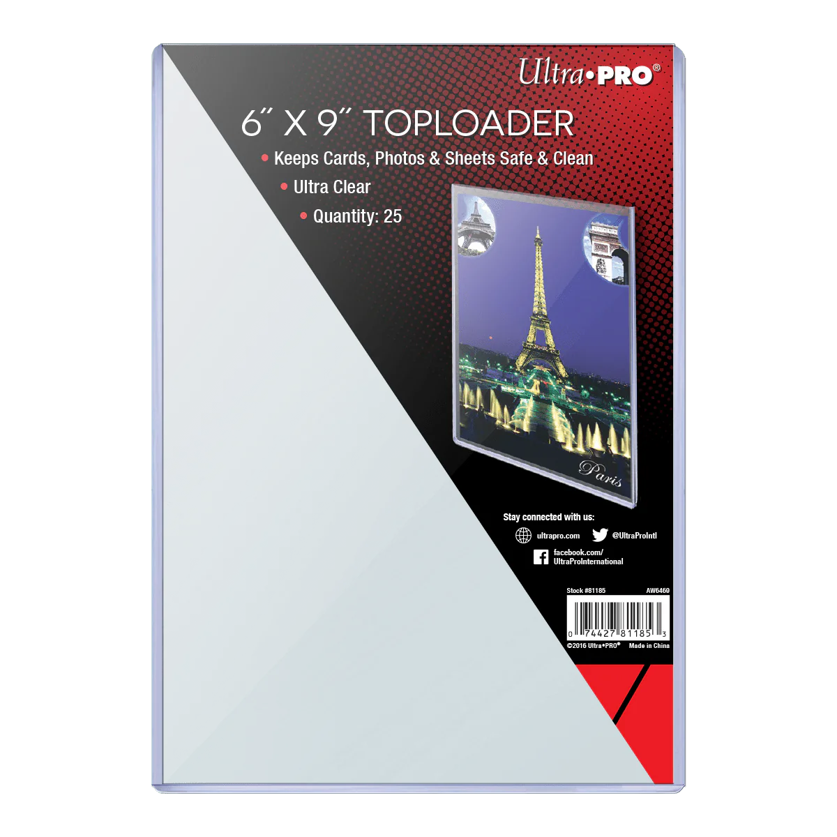 Ultra Pro: 6"x9" Toploader - 25ct