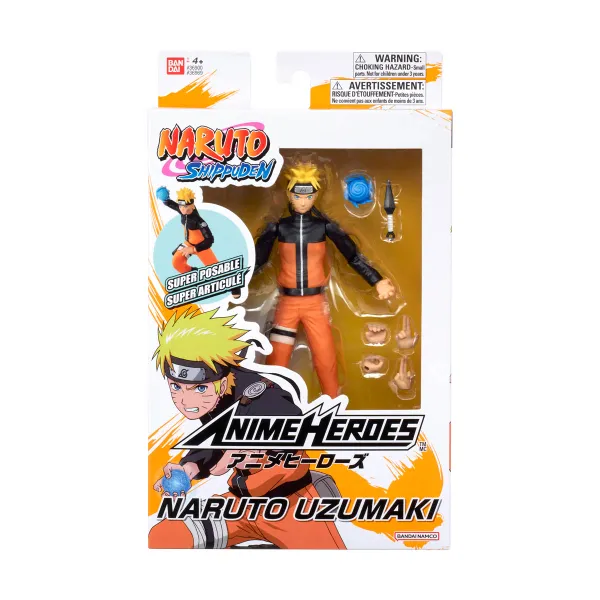Bandai Toys | Anime Heroes - Naruto Shippuden Assortment (6 Stk) (17cm) | Naruto Shippuden