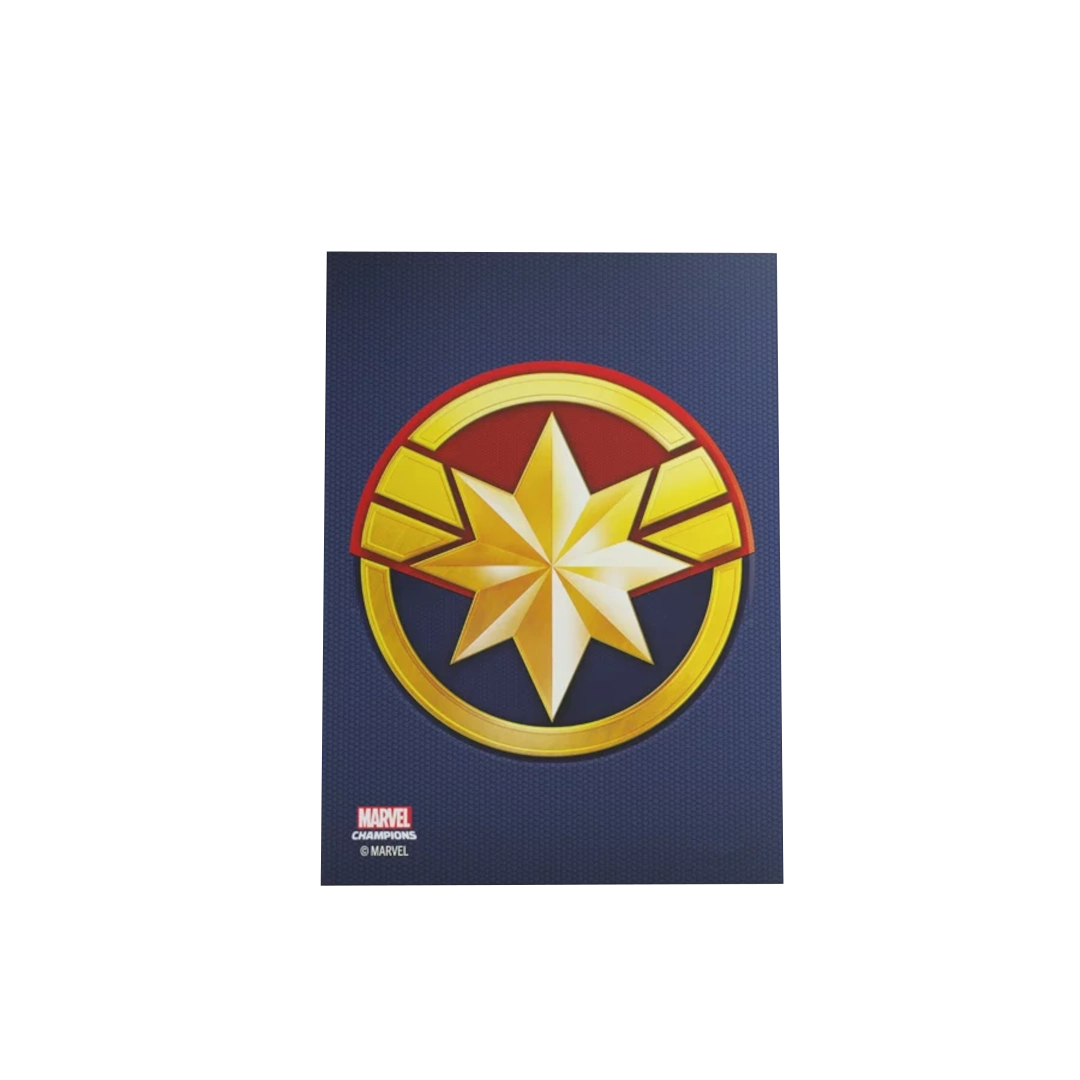 Gamegenic | Marvel Champions Sleeves | Captain Marvel (50+1)