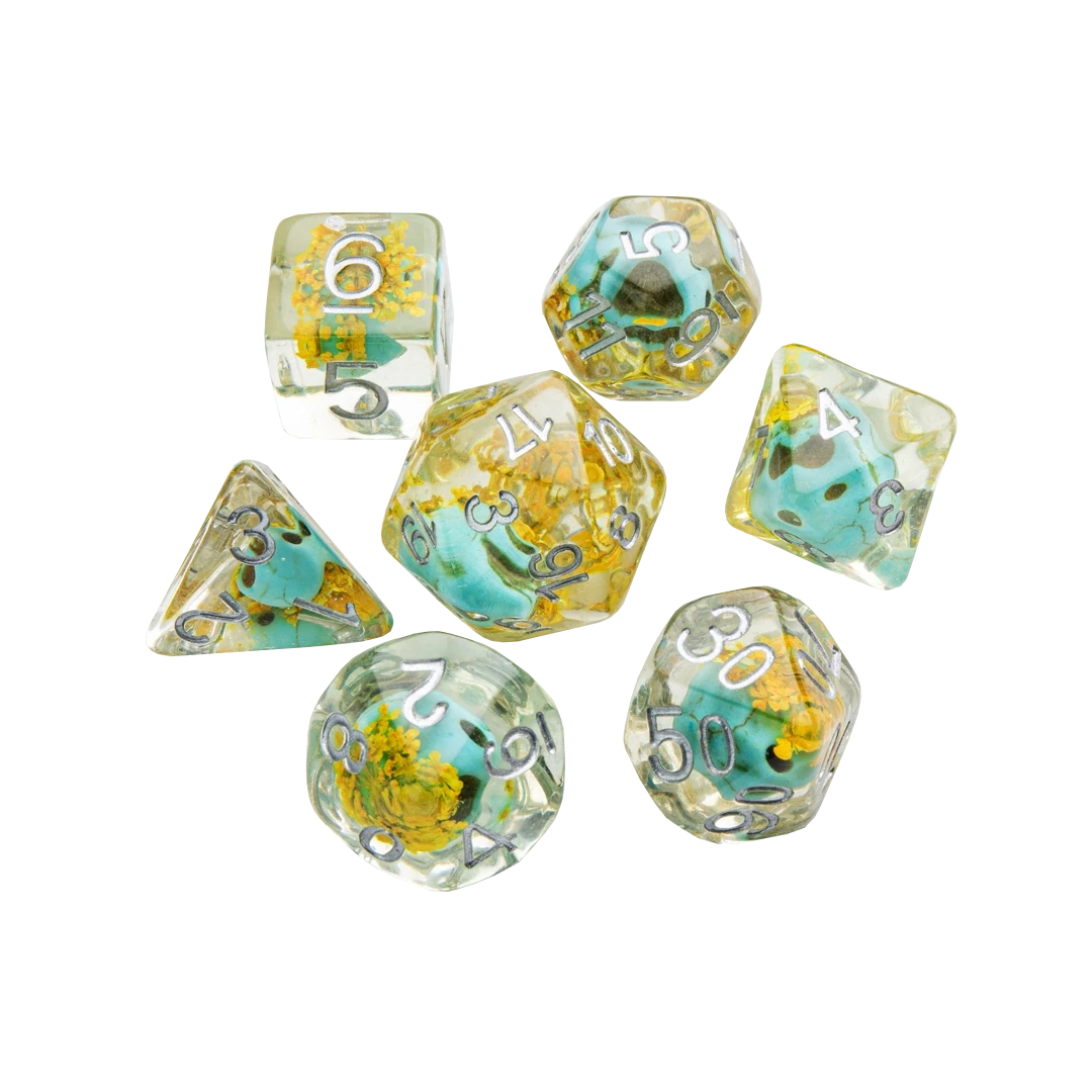 Gamegenic | RPG Dice Set | Embraced Series Green Skull