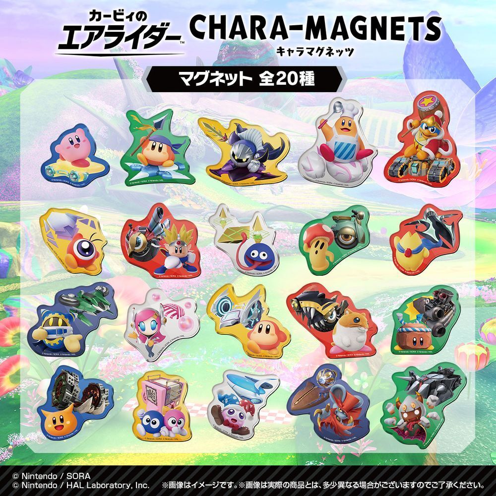 Shokugan | Kirby Air Riders Character (5cm) | Magnets & Gum (14pcs)
