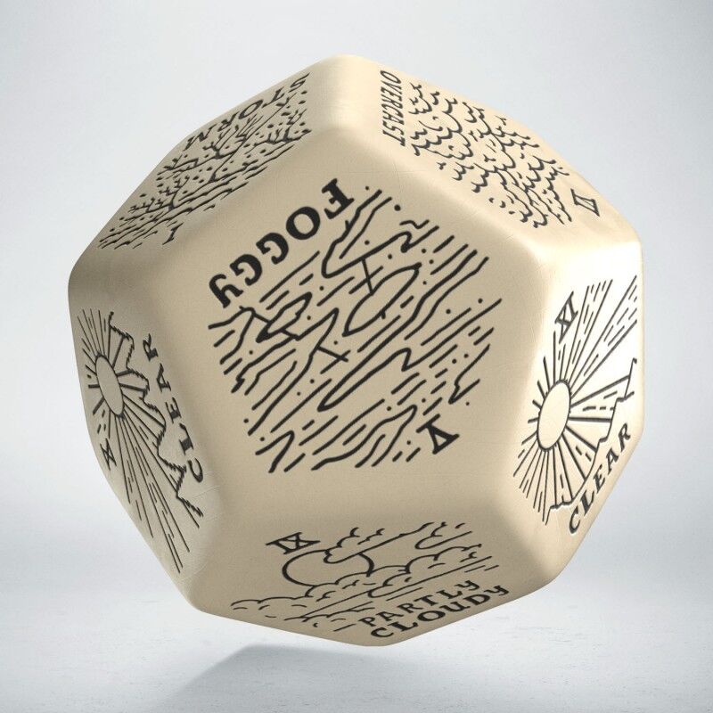 Q Workshop | Beige & Black | Weather Generator Die