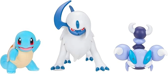 Jazwares: Pokémon Battle Figure Set - Squirtle, Skorupi & Absol