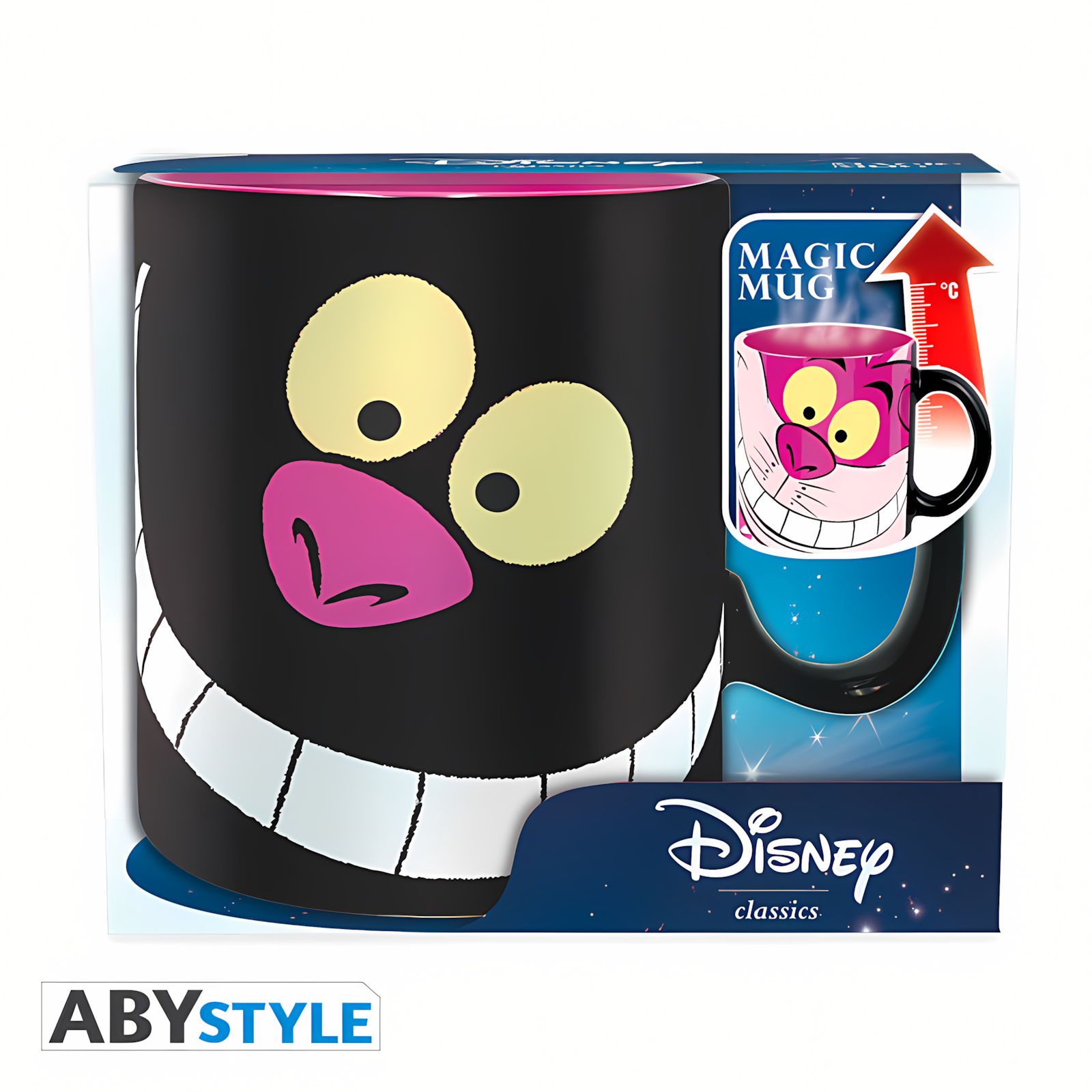 Abysse |  Mug Heat Change (460 ml) Ceshire Cat | Disney Alice in Wonderland