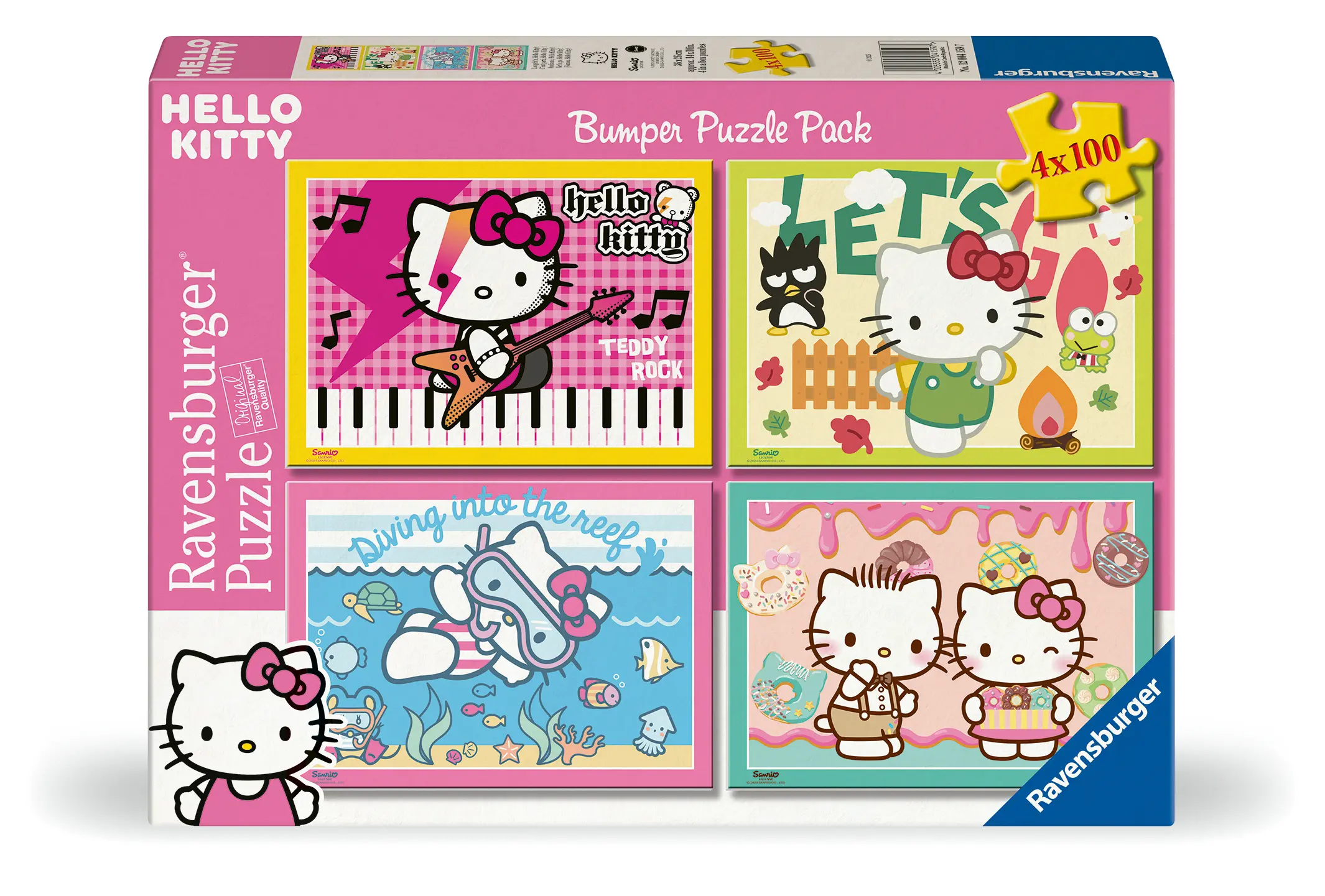 Ravensburger | Los geht s, Hello Kitty! | 4x 100 Teile Puzzle