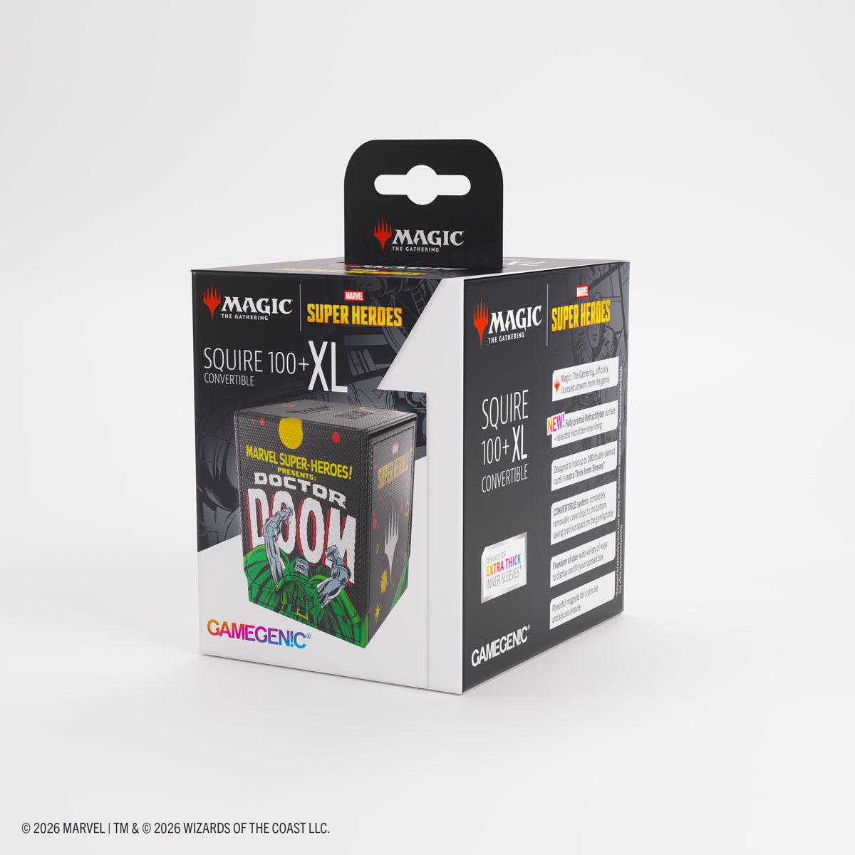 Gamegenic | Marvel Super Heroes - Doctor Doom/Spider-Man | Deckbox Squire 100+ XL