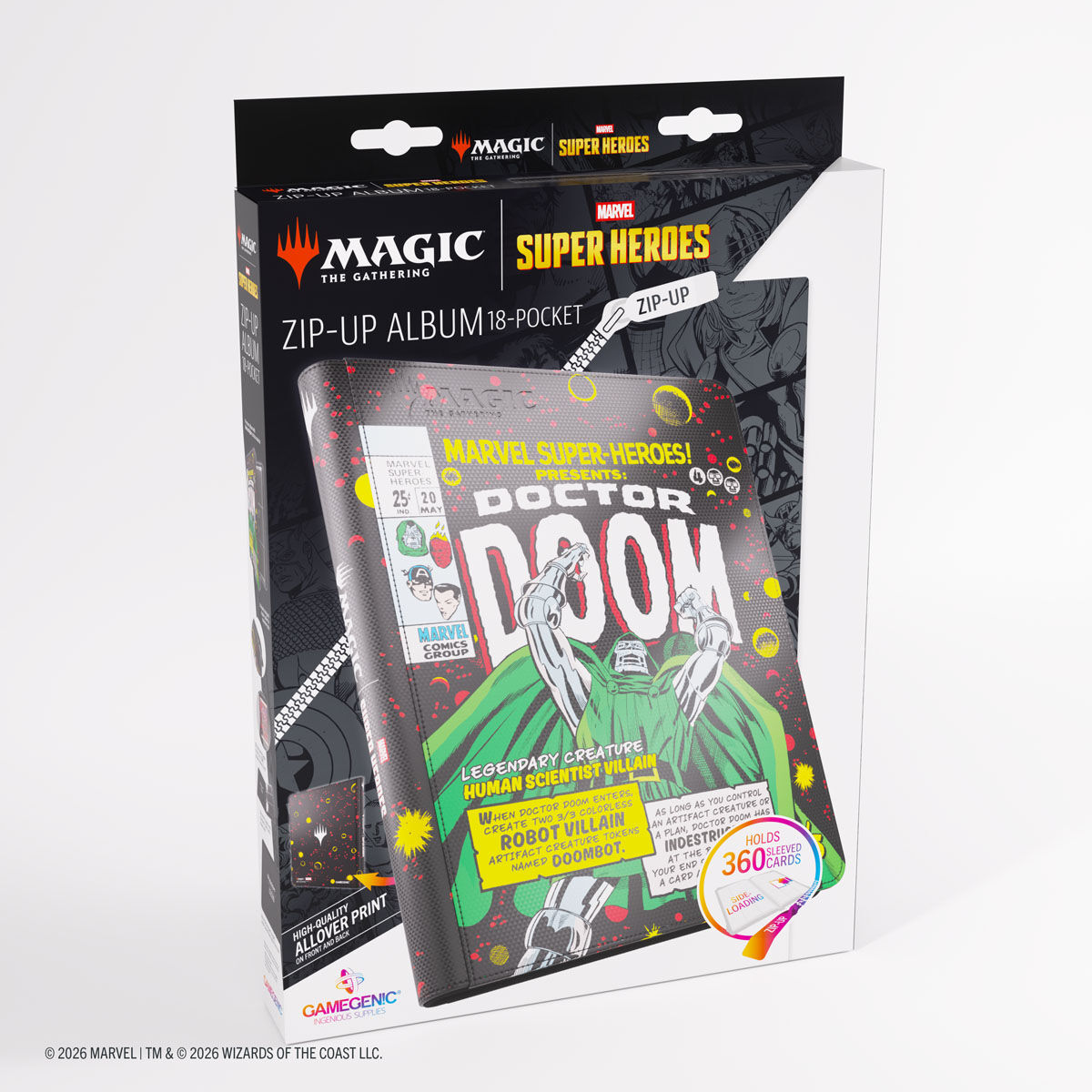 Gamegenic | Marvel Super Heroes - Doctor Doom | Binder 18-Pocket