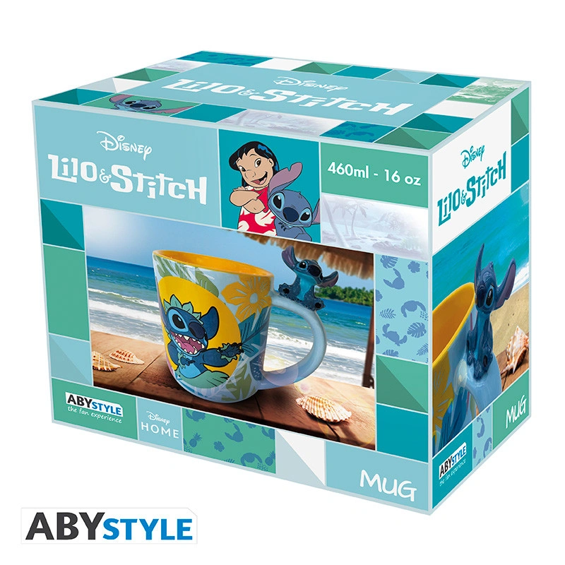 Abysse | Disney Lilo & Stitch | Hawaiian Stitch 3D Mug Handle (460ml)