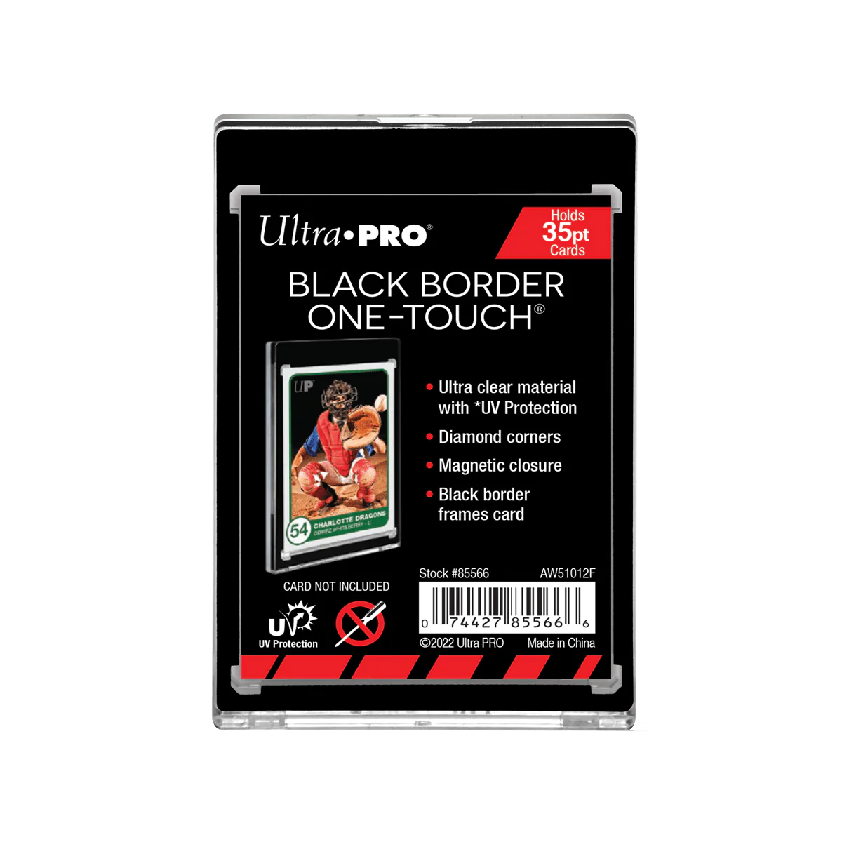 Ultra Pro - One-Touch Magnetic Card Holder Black Border (35pt) Stil: 35pt Black Border UV