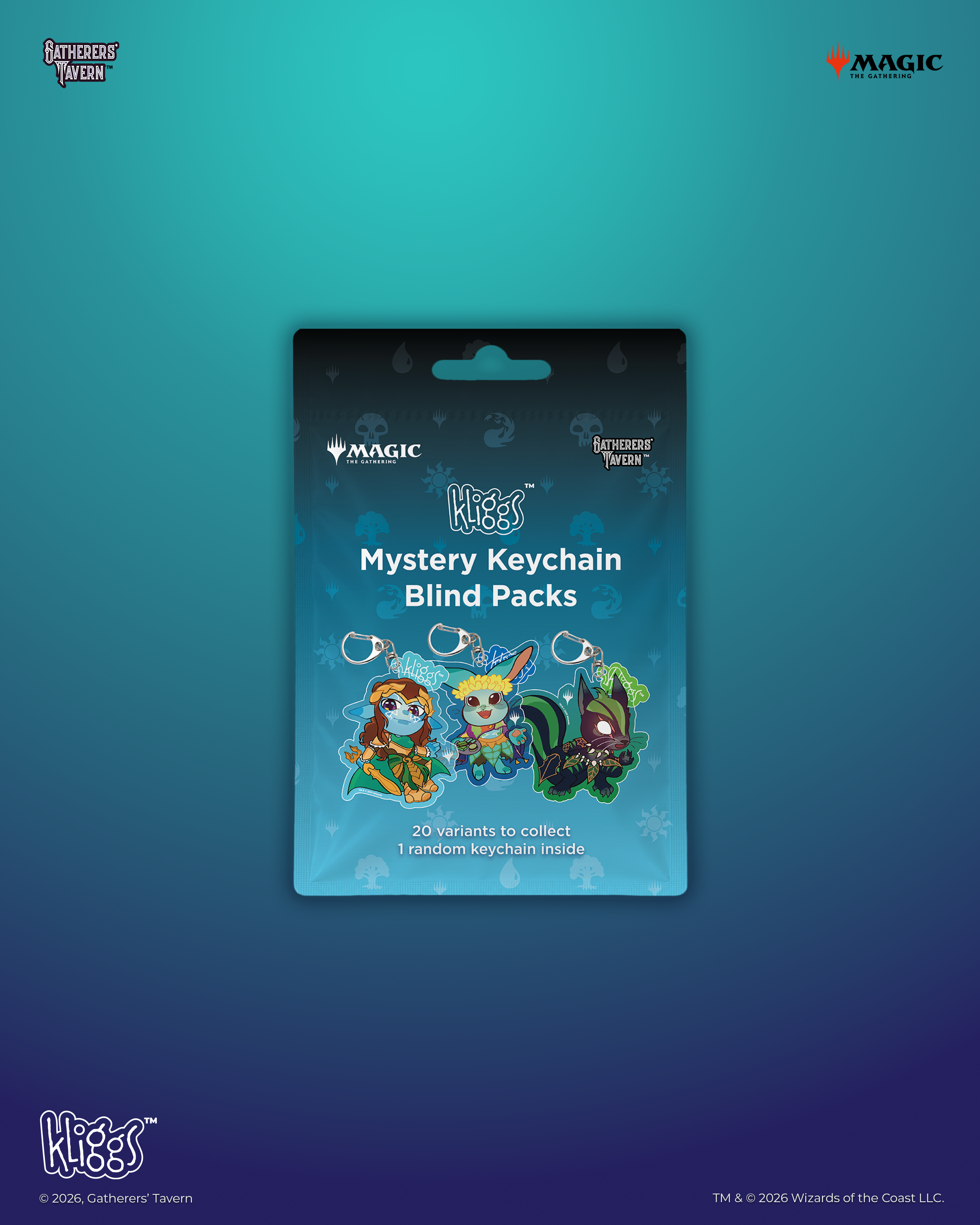 Gatherers' Tavern | Kliggs Keychain Blind Packs Box Commander Series 2 (20 Stück) | Magic: The Gathering