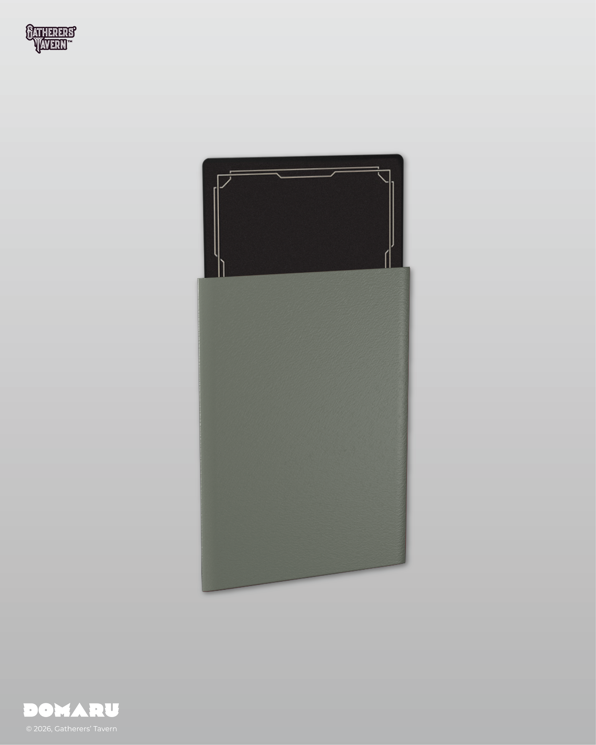 Gatherers' Tavern | Regular Fit Standard Sleeves Gargoyle Grey | Domaru (100 Sleeves)