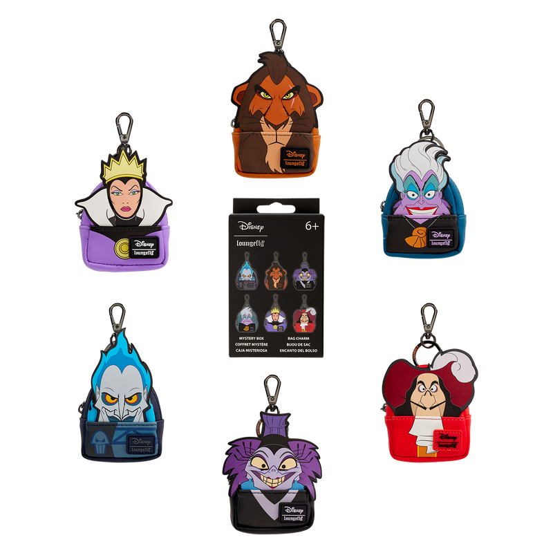 Mini Backpack Charms | Loungefly | Disney Villains