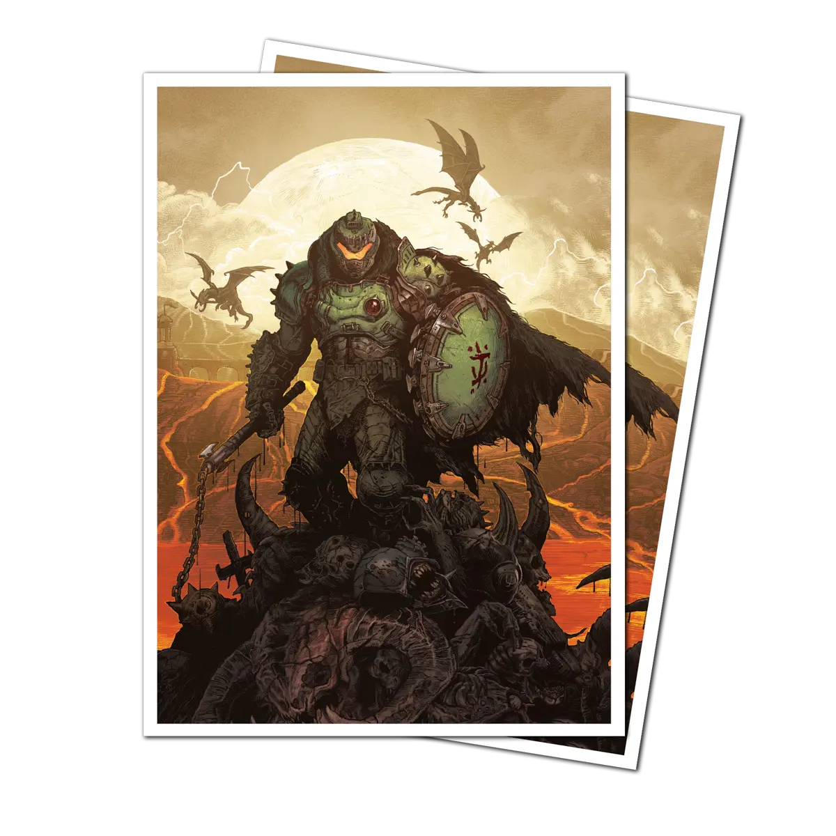 Ultra Pro - 105ct Apex Deck Protector Sleeves 2 for Bethesda - Doom