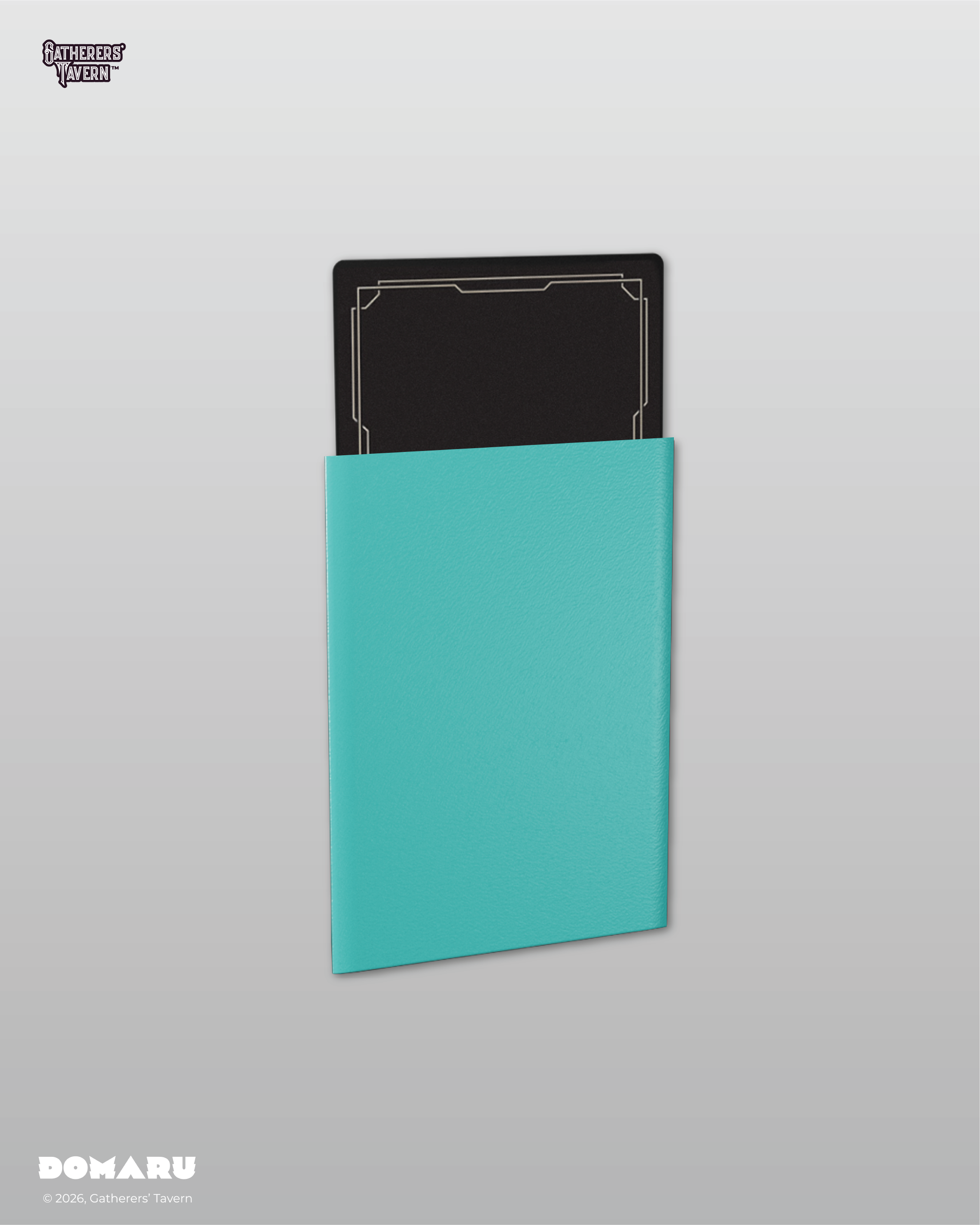 Gatherers' Tavern | Regular Fit Standard Sleeves Rhystic Teal | Domaru (100 Sleeves)
