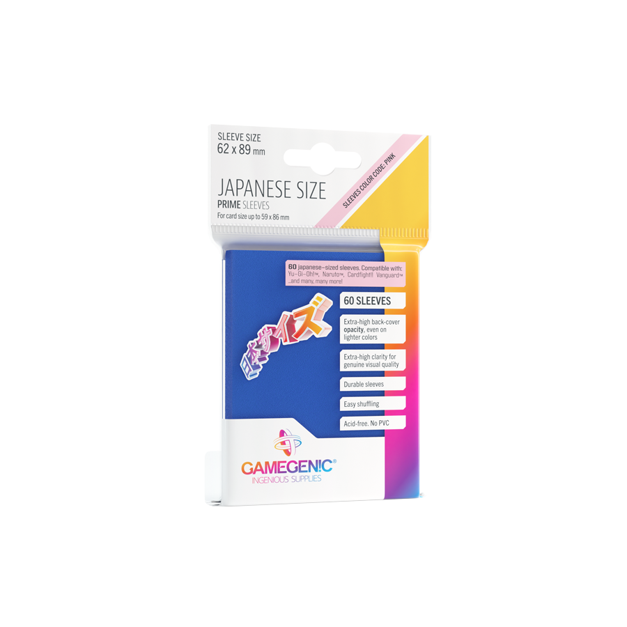 Gamegenic - Japanese Sized Sleeves - Blau (60 Stück)