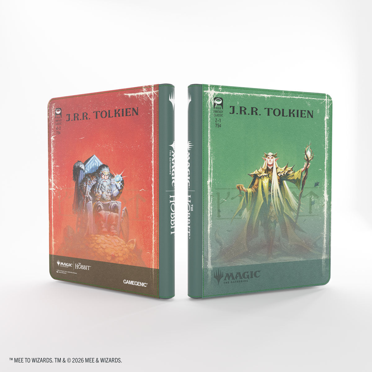 Gamegenic | MTG: The Hobbit - Thranduil, the Elvenking/The MountainKing | Zip-Up Album 18-Pocket