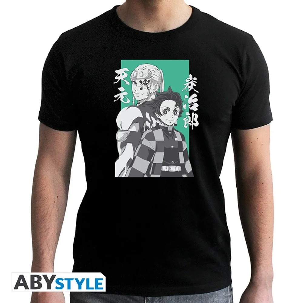 Abysse: Demon Slayer - New Fit T-Shirt Herren (L) - Tanjiro & Tengen