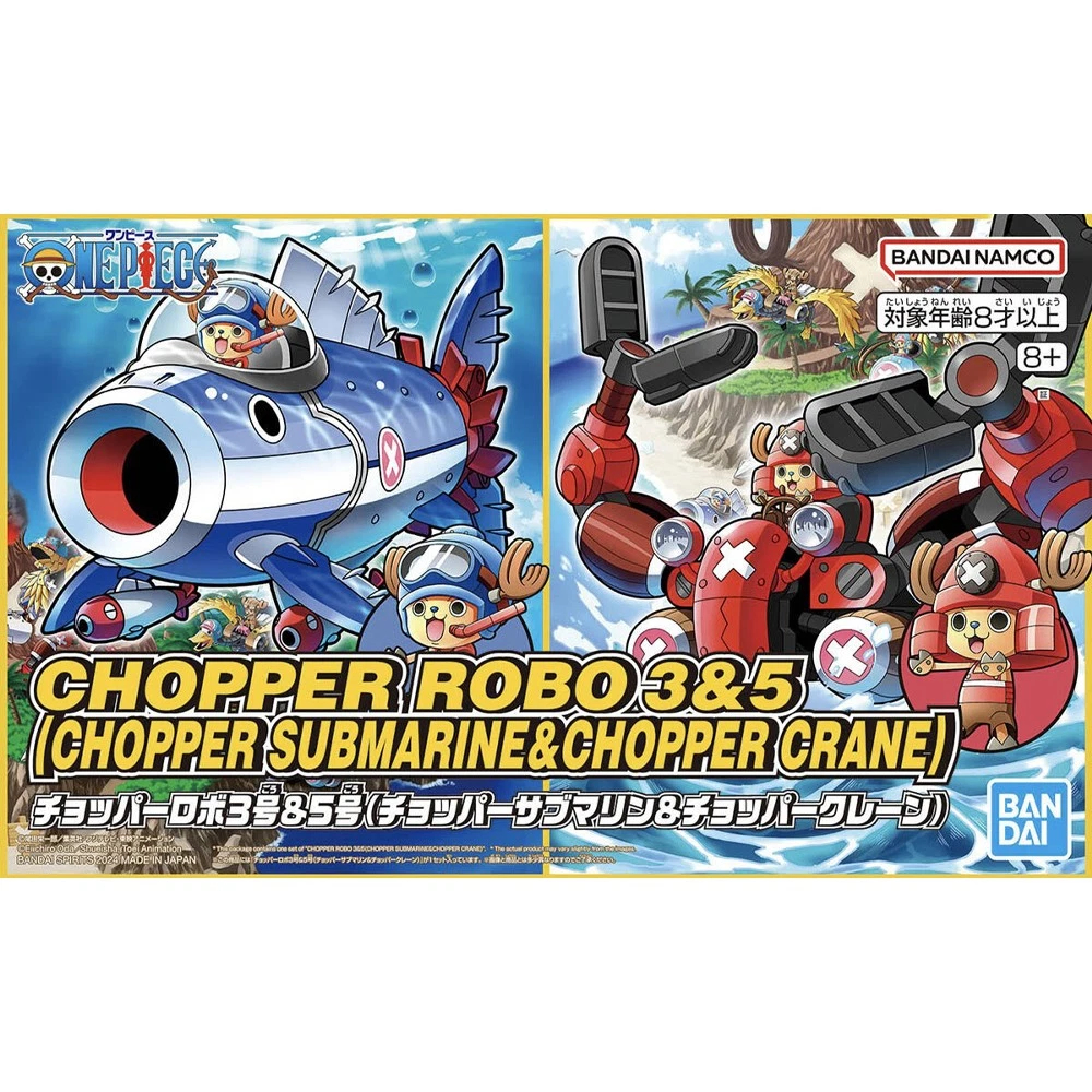 Bandai | Chopper Robot 3&5 (Chopper Submarine & Crane) Model Kit | One Piece